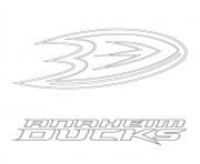Printable anaheim ducks logo nhl hockey sport  coloring pages